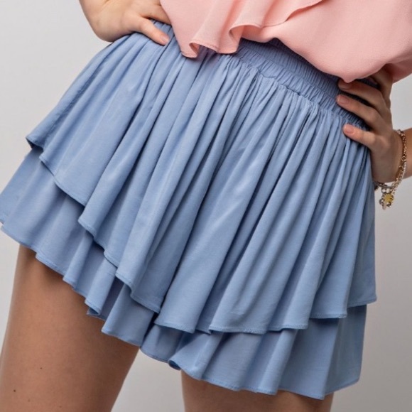 easel Pants - 51 EASEL DOUBLE LAYERED FLOWY SHORTS